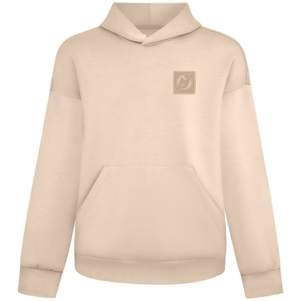 New Jersey Devils Levelwear Unisex Tri-Blend Luxe Signature Hoodie - Khaki | US 203479947