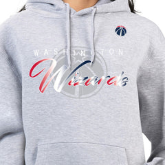 Washington Wizards G-III 4Her by Carl Banks Women's Shadow Logo Tri-Blend Fleece Hoodie Gray