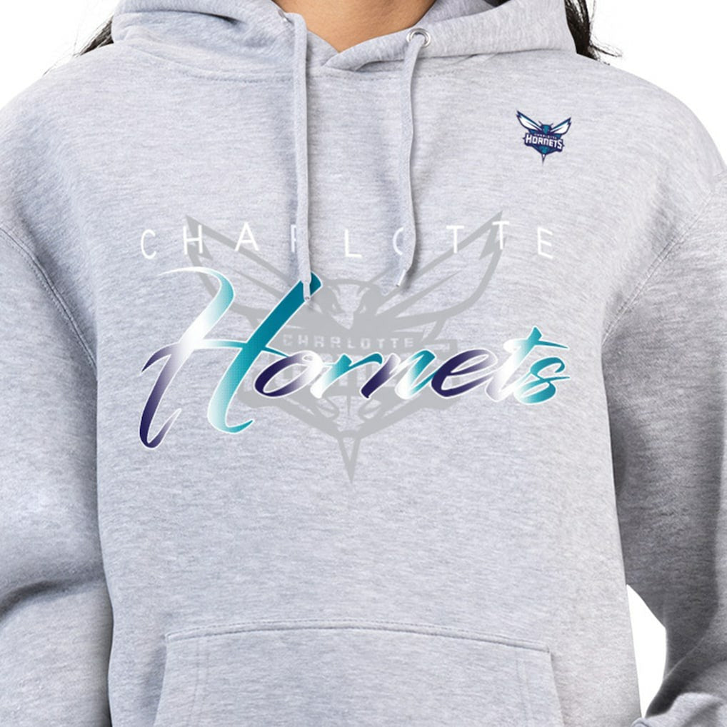 Charlotte Hornets G-III 4Her by Carl Banks Women's Shadow Logo Tri-Blend Fleece Hoodie Gray outlet