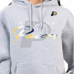 Indiana Pacers G-III 4Her by Carl Banks Women's Shadow Logo Tri-Blend Fleece Hoodie Gray outlet