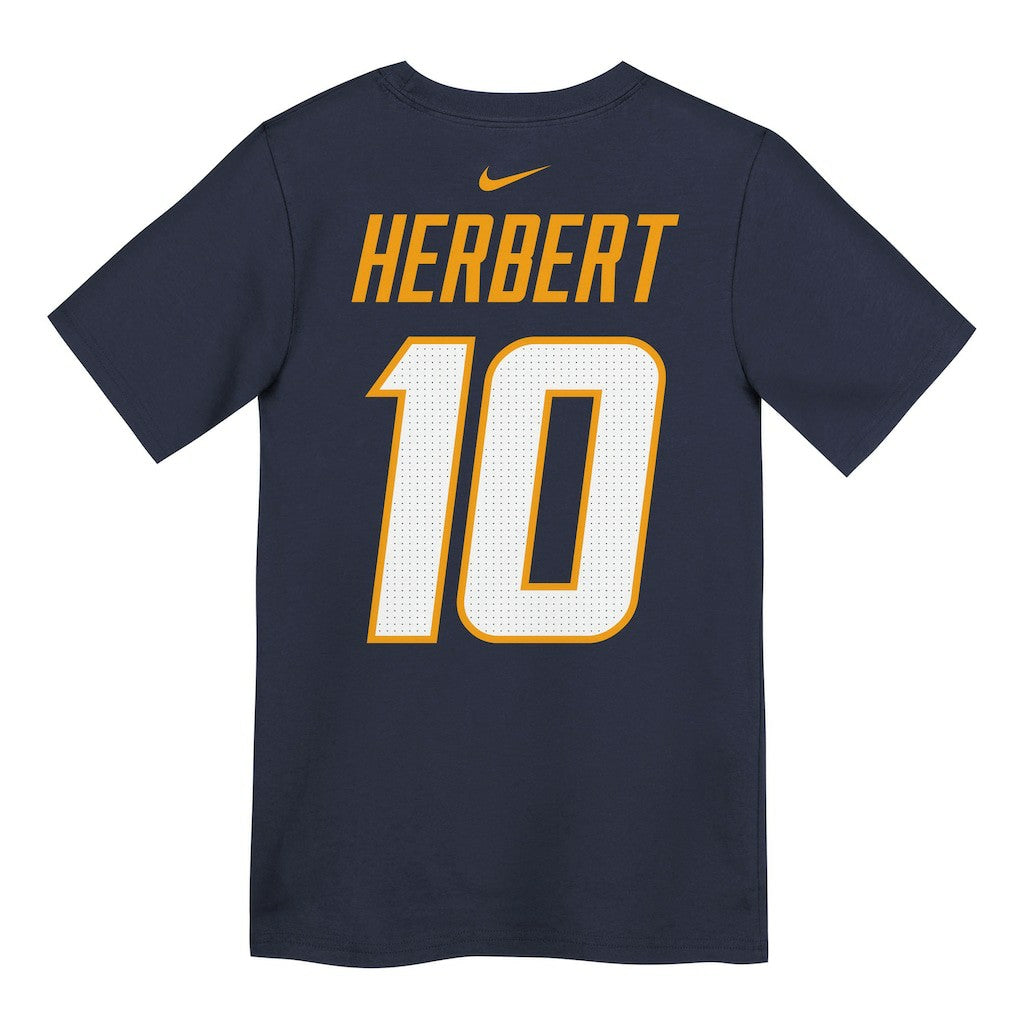 Justin Herbert Los Angeles Chargers Youth Name & Number T-Shirt - Navy T-shirts