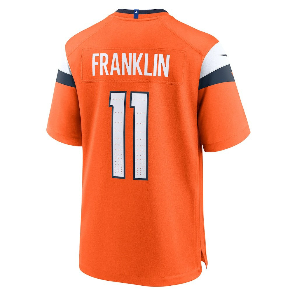 Troy Franklin Denver Broncos Team Game Jersey - Orange Jerseys