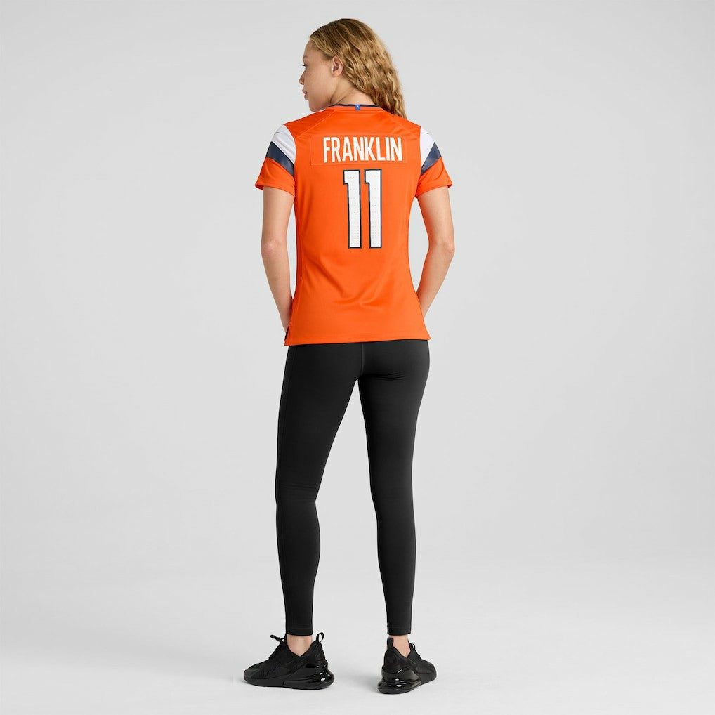Troy Franklin Denver Broncos Women's Team Game Jersey - Orange Jerseys