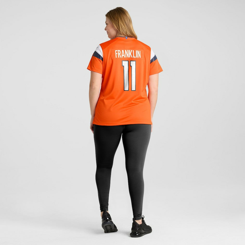 Troy Franklin Denver Broncos Women's Team Game Jersey - Orange Jerseys