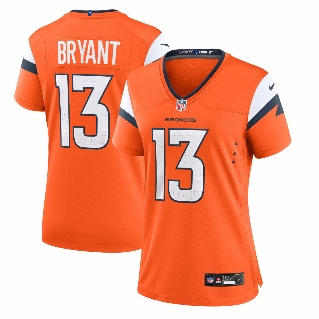 Pat Bryant Denver Broncos Women's Team Game Jersey - Orange Jerseys