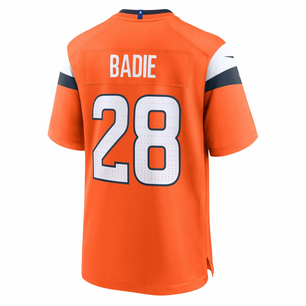 Tyler Badie Denver Broncos Team Game Jersey - Orange Jerseys