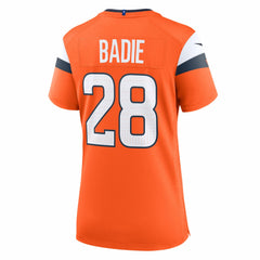 Tyler Badie Denver Broncos Women's Team Game Jersey - Orange Jerseys