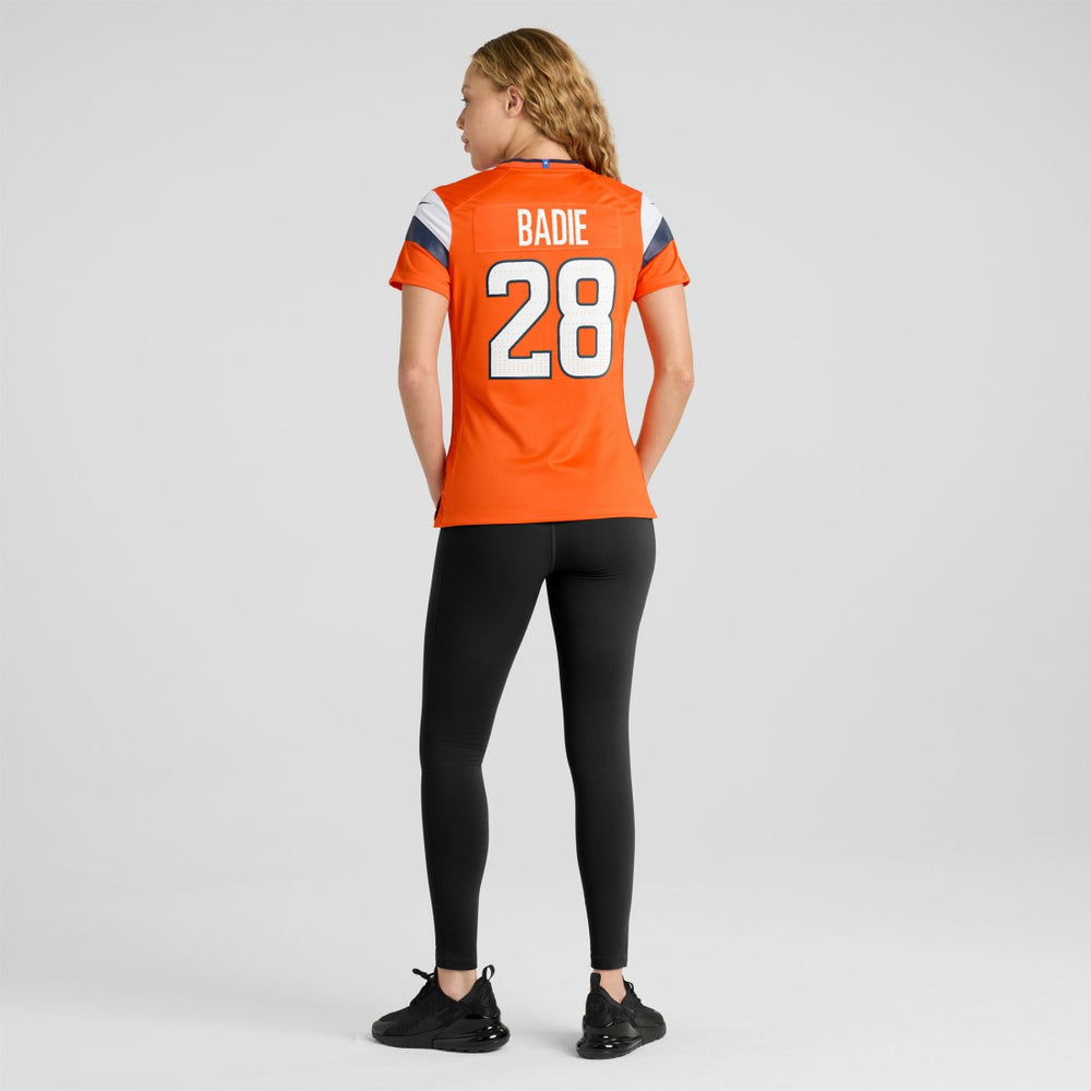 Tyler Badie Denver Broncos Women's Team Game Jersey - Orange Jerseys