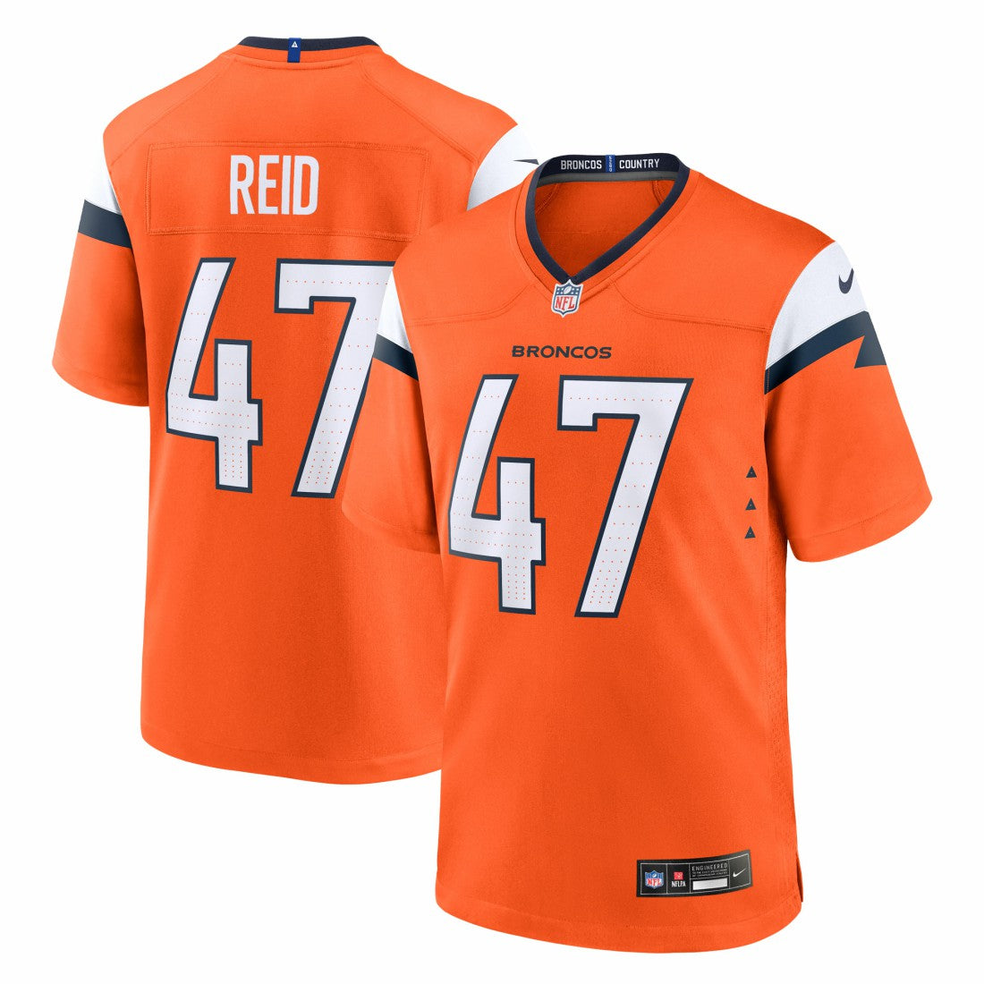 Karene Reid Denver Broncos Team Game Jersey - Orange Jerseys