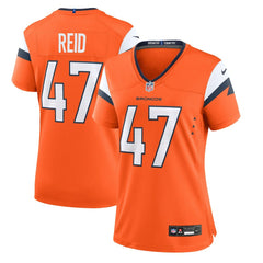 Karene Reid Denver Broncos Women's Team Game Jersey - Orange Jerseys