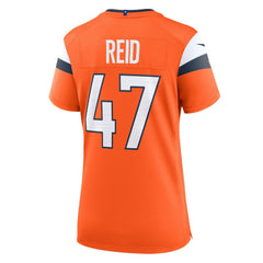 Karene Reid Denver Broncos Women's Team Game Jersey - Orange Jerseys