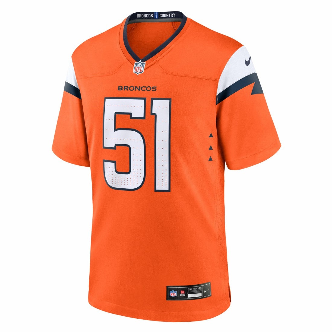 Que Robinson Denver Broncos Team Game Jersey - Orange Jerseys