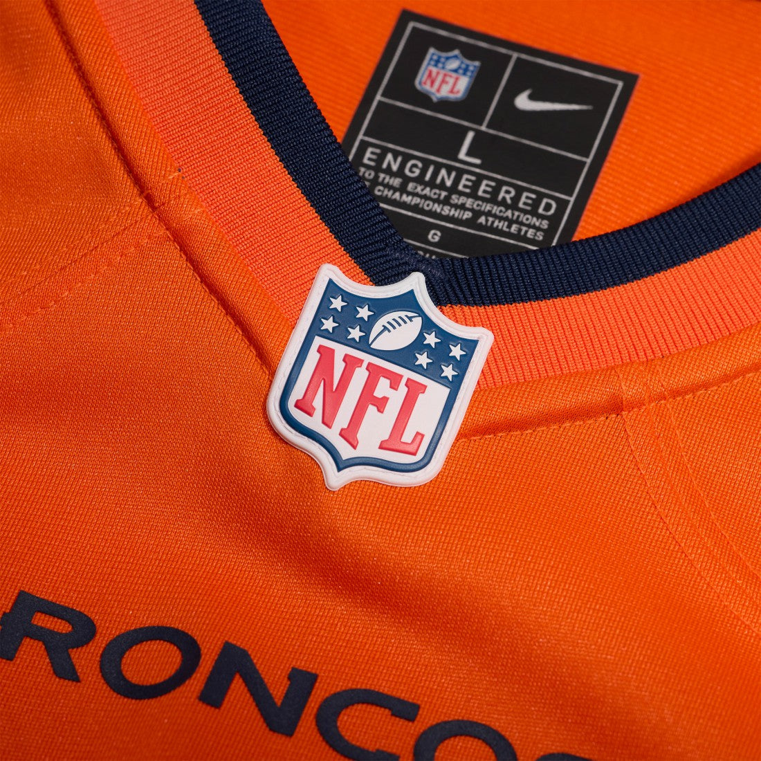 Que Robinson Denver Broncos Team Game Jersey - Orange Jerseys