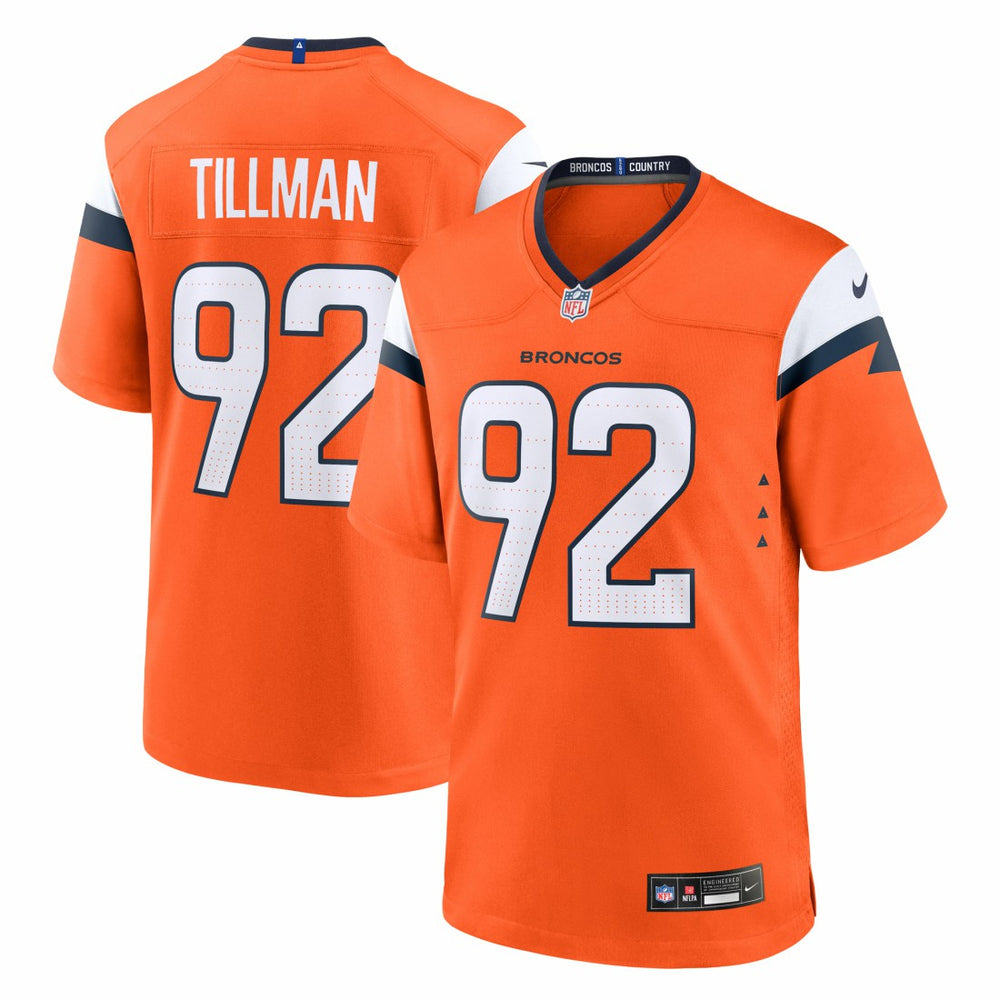 Dondrea Tillman Denver Broncos Team Game Jersey - Orange Jerseys