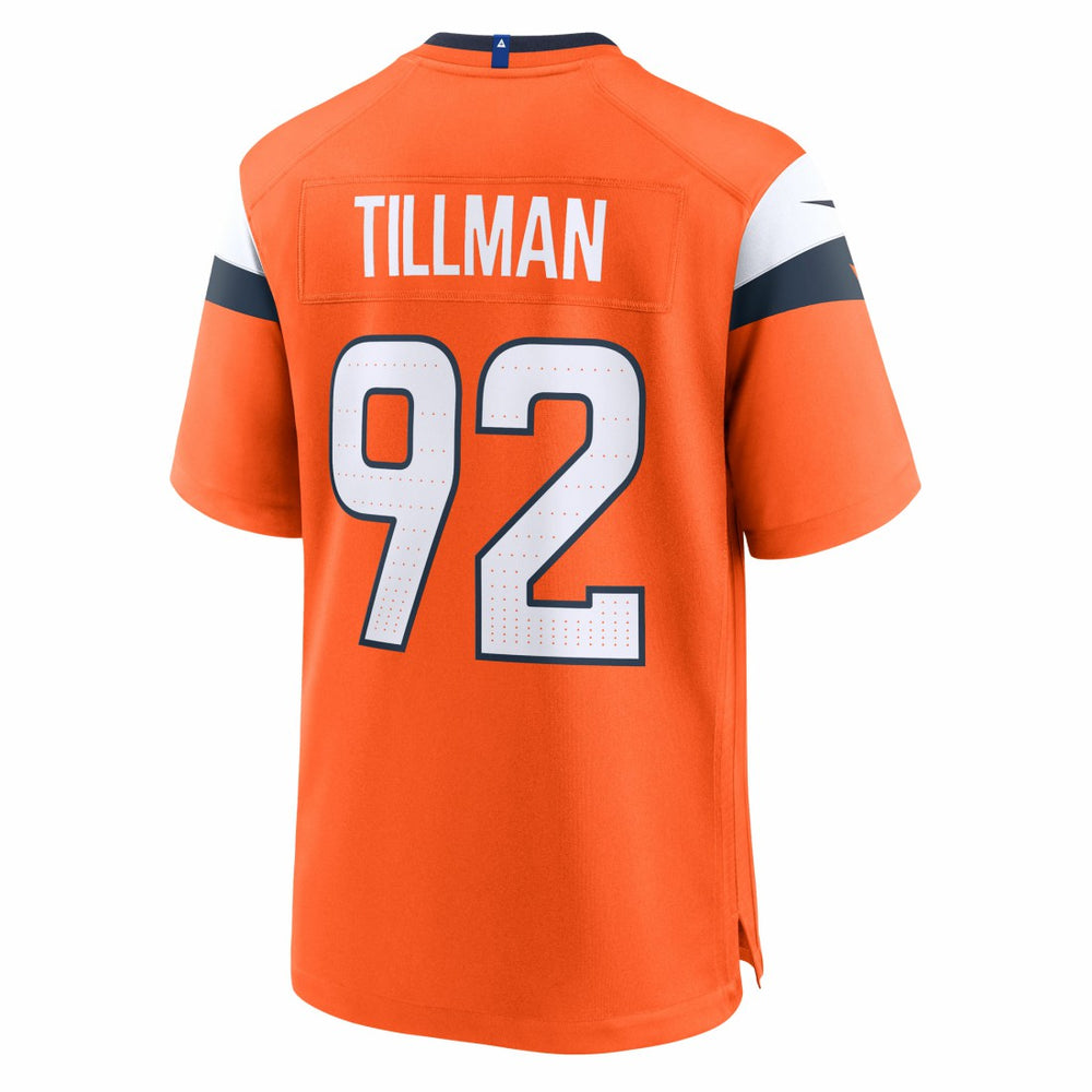Dondrea Tillman Denver Broncos Team Game Jersey - Orange Jerseys