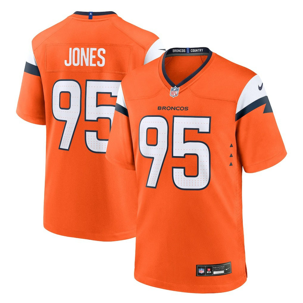 Sai'vion Jones Denver Broncos Team Game Jersey - Orange Jerseys