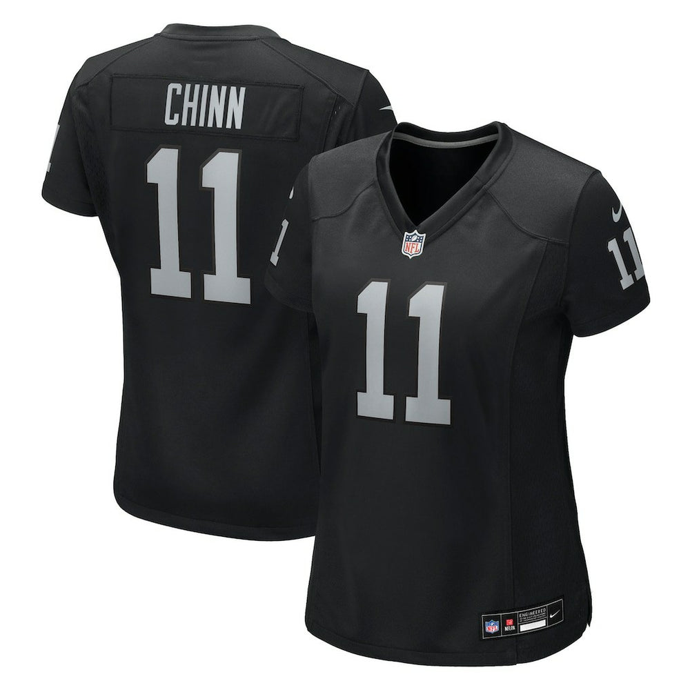 Jeremy Chinn Las Vegas Raiders Women's Team Game Jersey - Black Jerseys