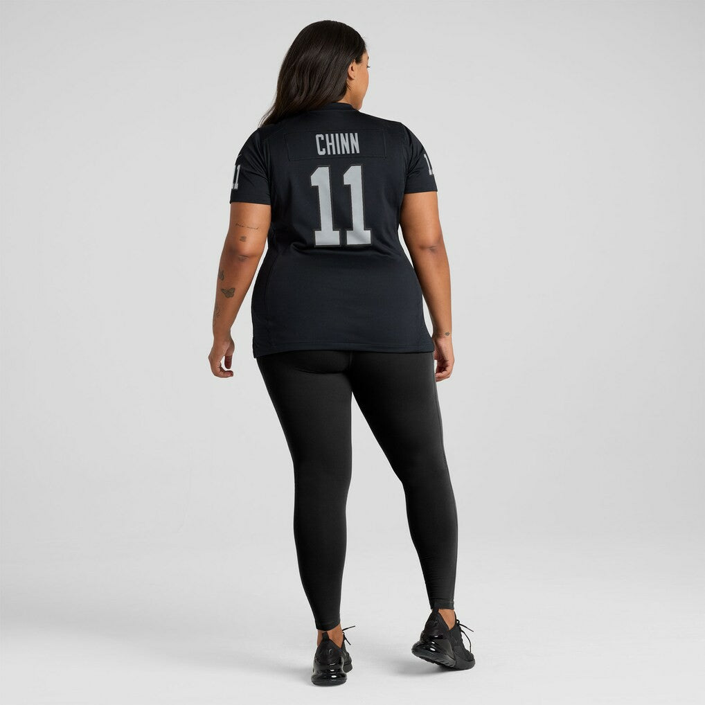 Jeremy Chinn Las Vegas Raiders Women's Team Game Jersey - Black Jerseys