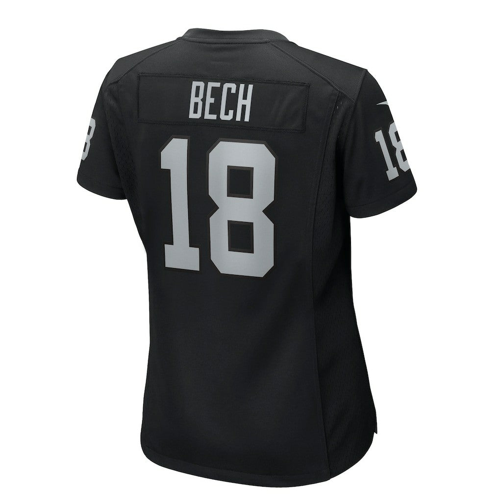 Jack Bech Las Vegas Raiders Women's Team Game Jersey - Black Jerseys
