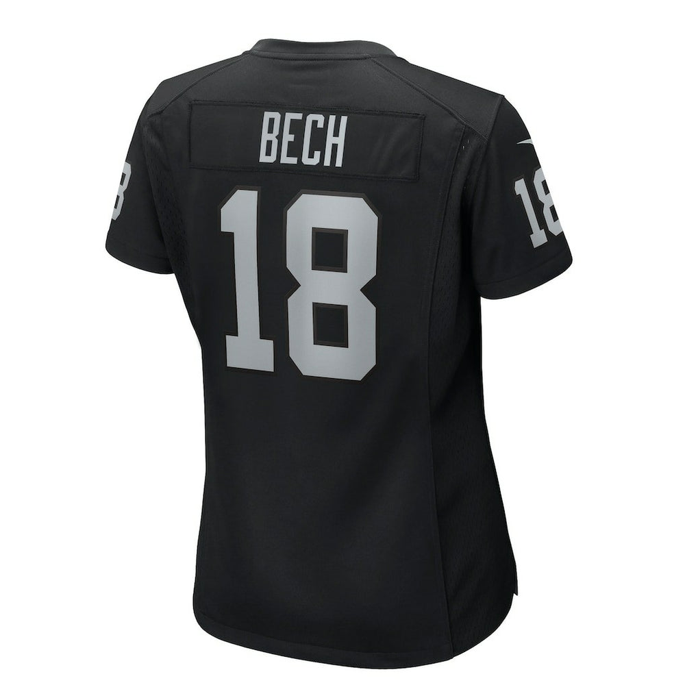Jack Bech Las Vegas Raiders Women's Team Game Jersey - Black Jerseys