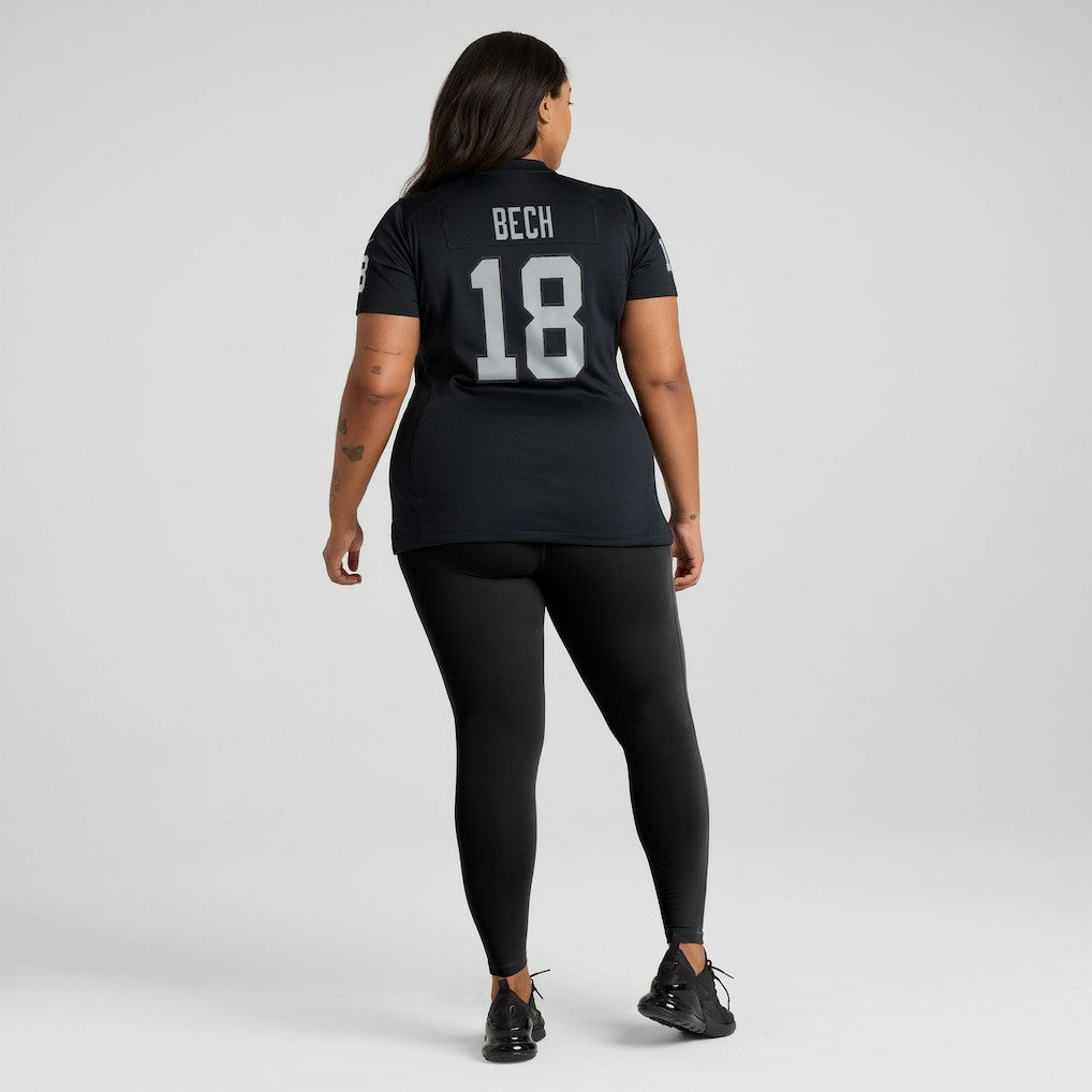 Jack Bech Las Vegas Raiders Women's Team Game Jersey - Black Jerseys
