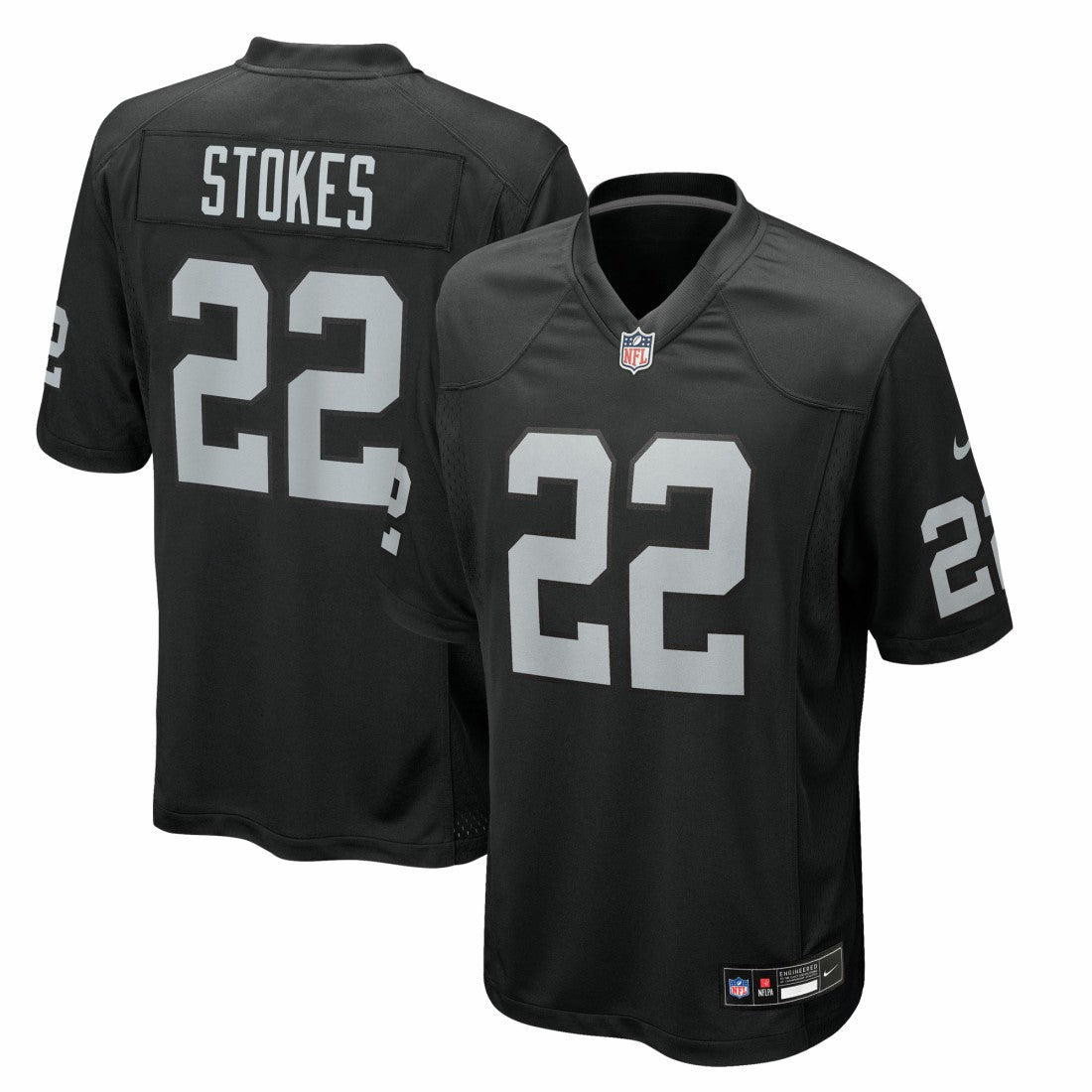 Eric Stokes Las Vegas Raiders Team Game Jersey - Black Jerseys
