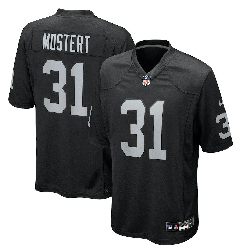 Raheem Mostert Las Vegas Raiders Team Game Jersey - Black Jerseys