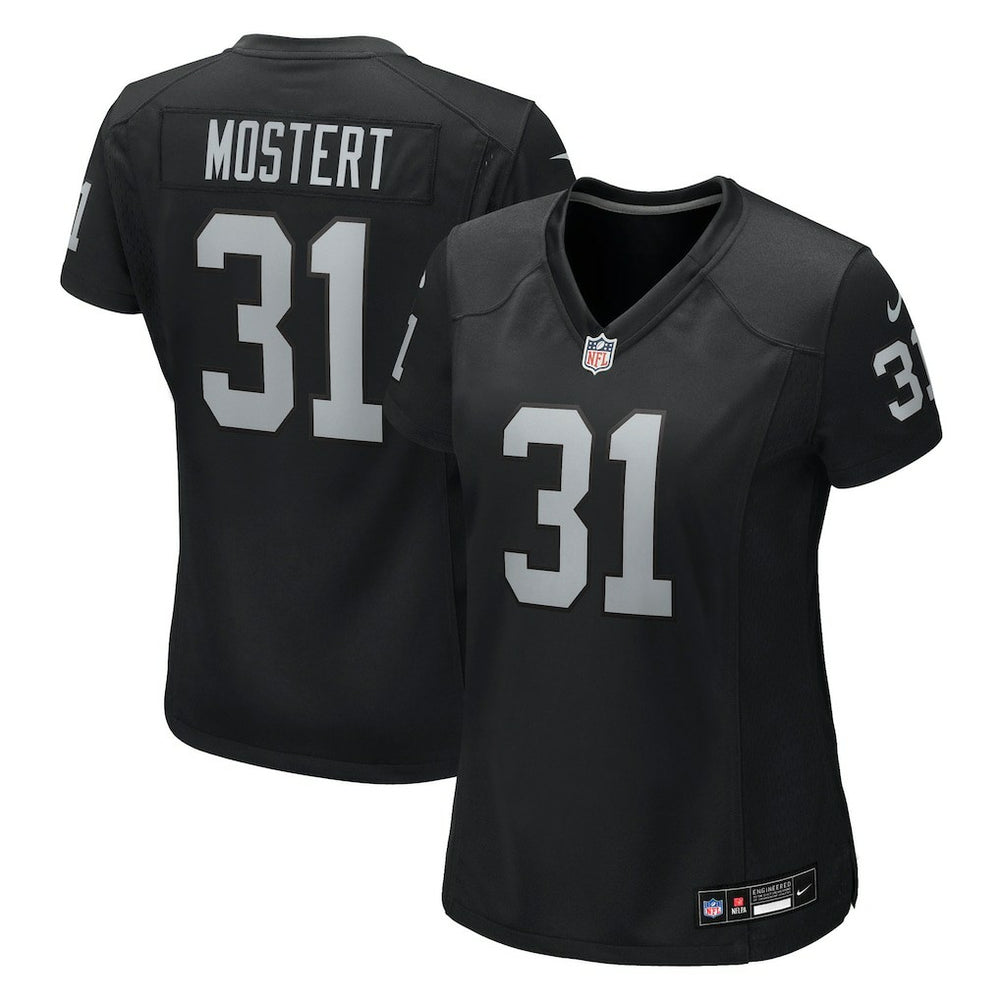 Raheem Mostert Las Vegas Raiders Women's Team Game Jersey - Black Jerseys