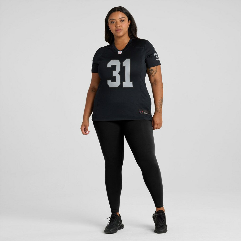 Raheem Mostert Las Vegas Raiders Women's Team Game Jersey - Black Jerseys