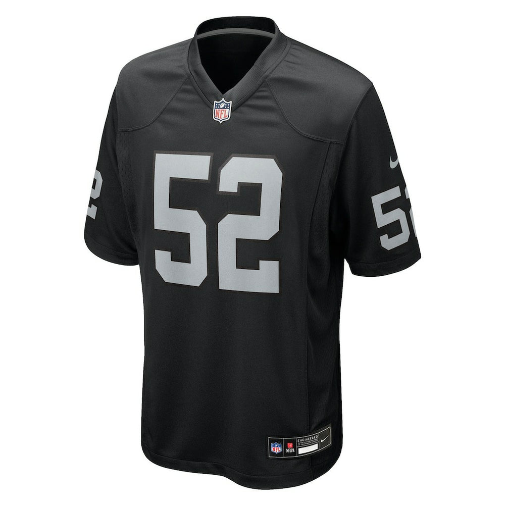 Elandon Roberts Las Vegas Raiders Team Game Jersey - Black Jerseys