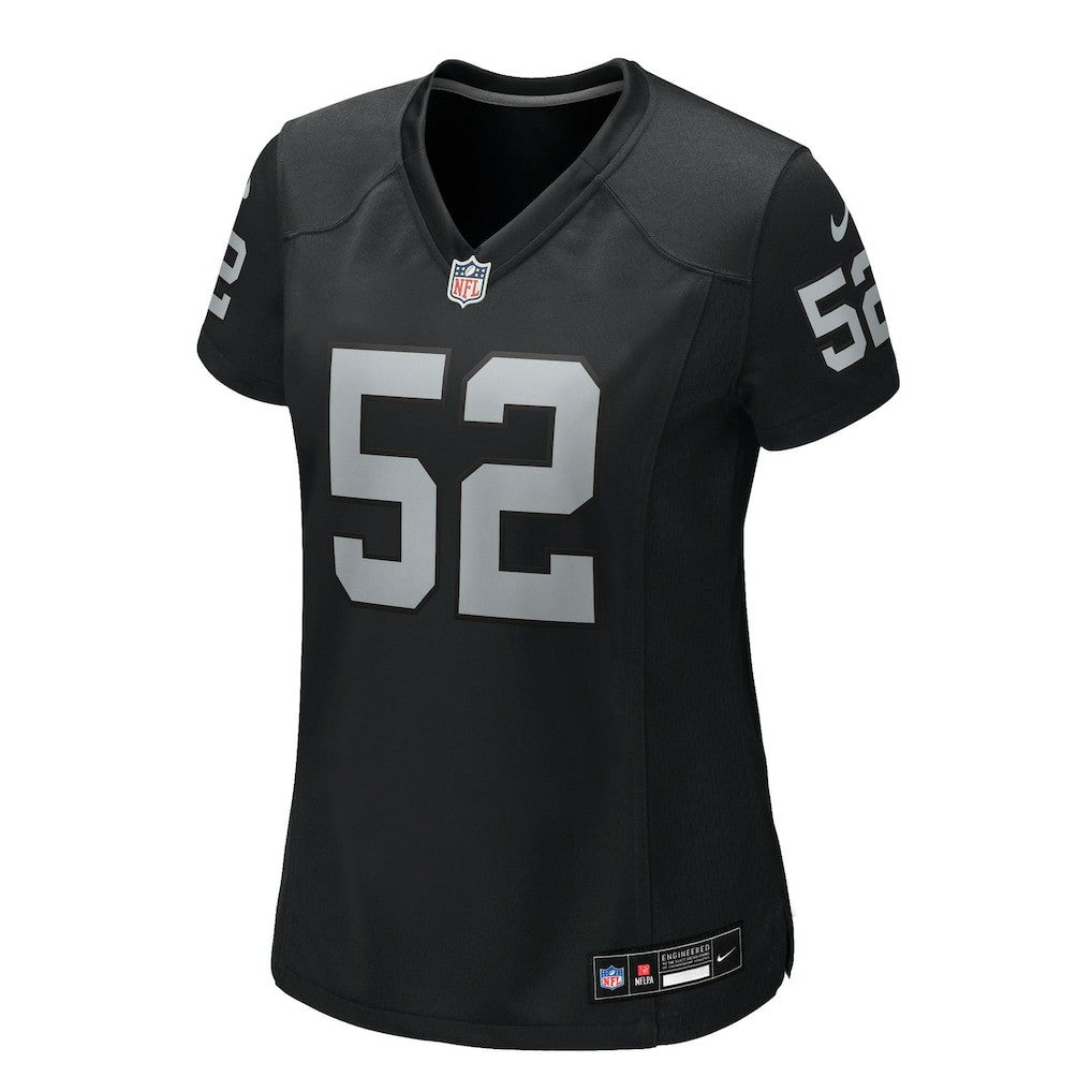 Elandon Roberts Las Vegas Raiders Women's Team Game Jersey - Black Jerseys