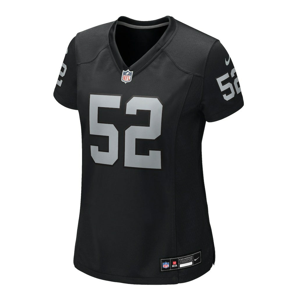 Elandon Roberts Las Vegas Raiders Women's Team Game Jersey - Black Jerseys