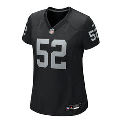 Elandon Roberts Las Vegas Raiders Women's Team Game Jersey - Black Jerseys