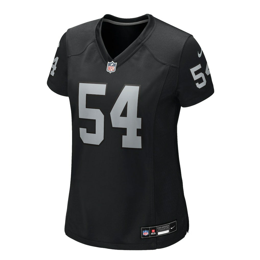 Brennan Jackson Las Vegas Raiders Women's Team Game Jersey - Black Jerseys