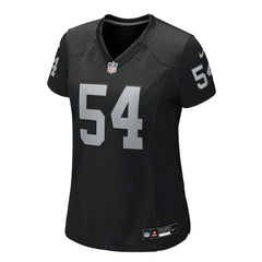 Brennan Jackson Las Vegas Raiders Women's Team Game Jersey - Black Jerseys