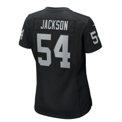 Brennan Jackson Las Vegas Raiders Women's Team Game Jersey - Black Jerseys