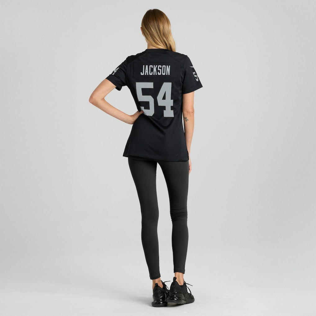 Brennan Jackson Las Vegas Raiders Women's Team Game Jersey - Black Jerseys