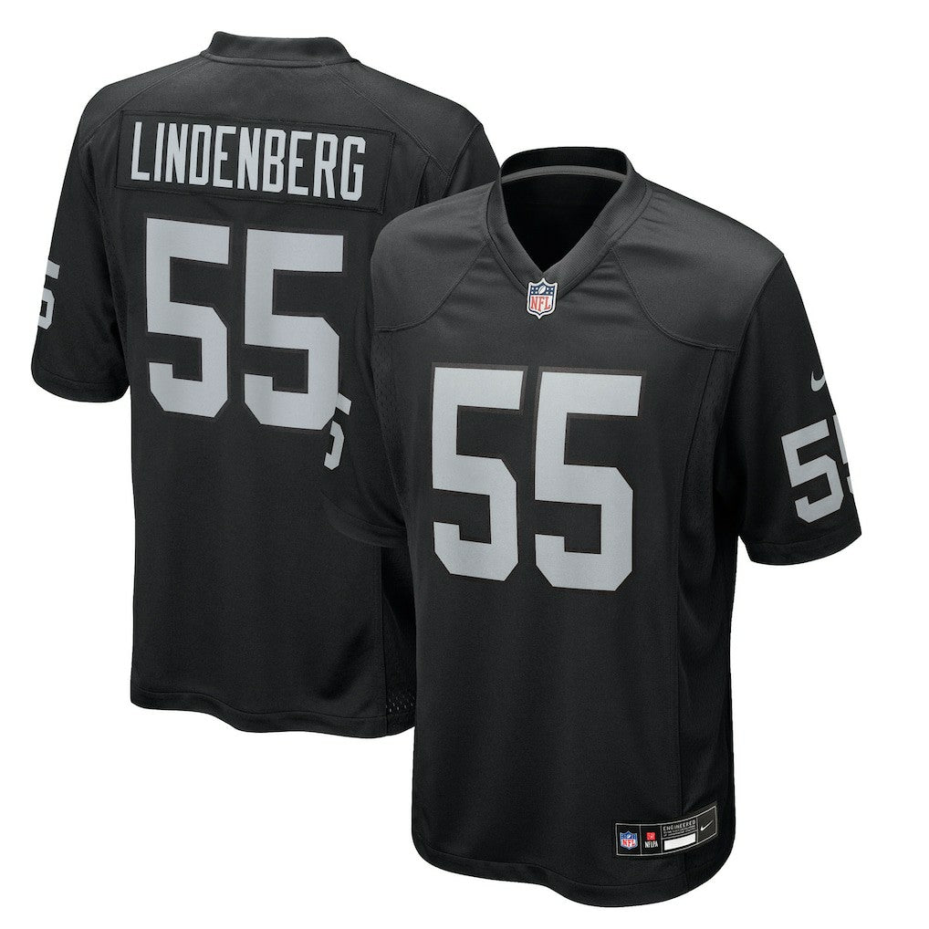 Cody Lindenberg Las Vegas Raiders Team Game Jersey - Black Jerseys