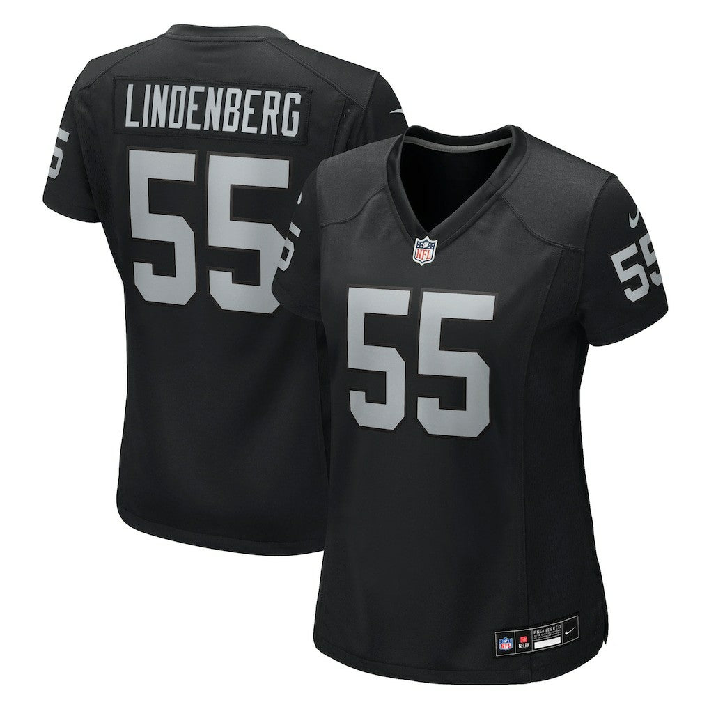 Cody Lindenberg Las Vegas Raiders Women's Team Game Jersey - Black Jerseys