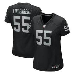 Cody Lindenberg Las Vegas Raiders Women's Team Game Jersey - Black Jerseys