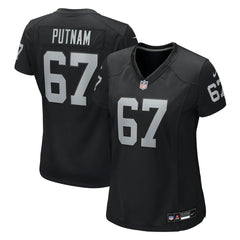 Will Putnam Las Vegas Raiders Women's Team Game Jersey - Black Jerseys