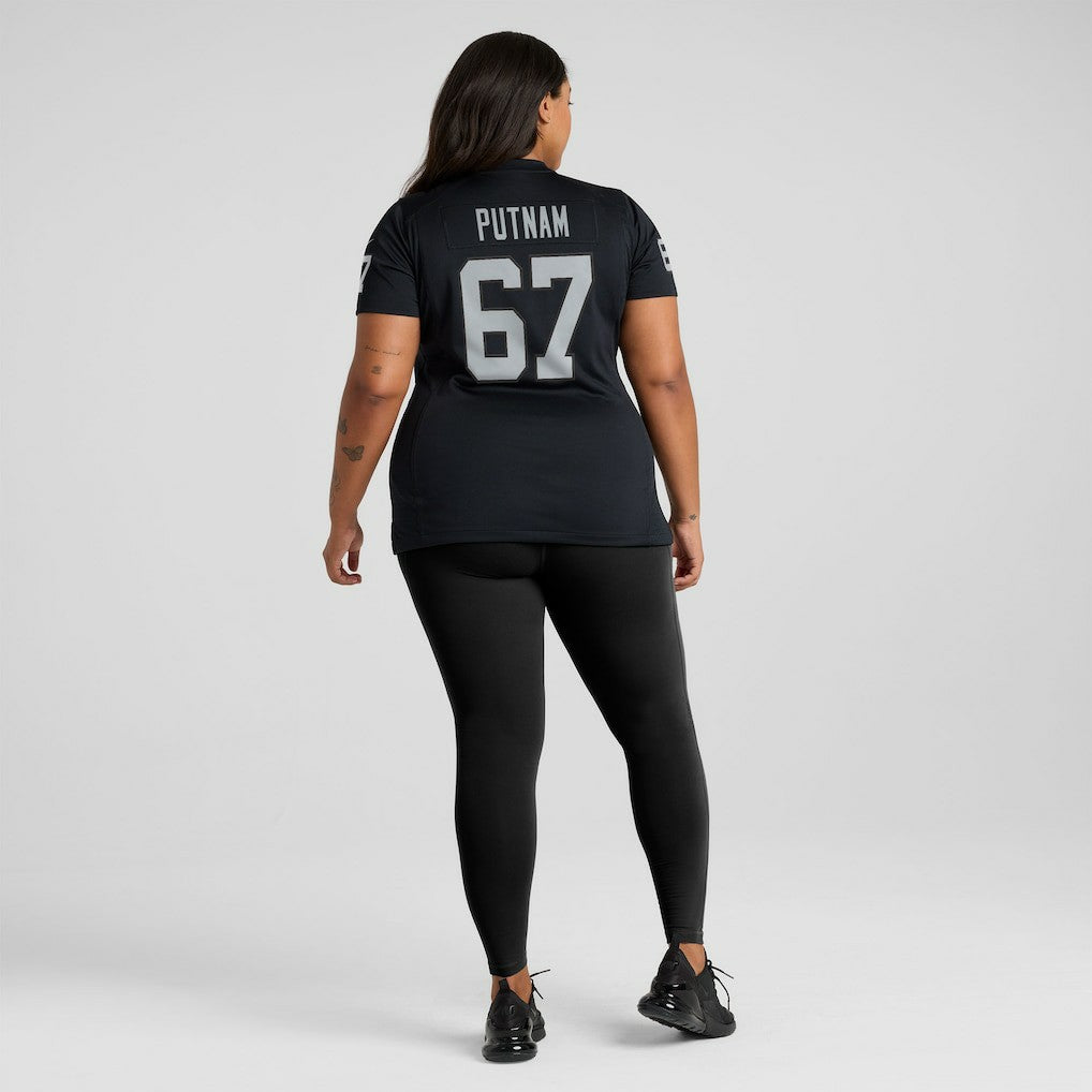 Will Putnam Las Vegas Raiders Women's Team Game Jersey - Black Jerseys