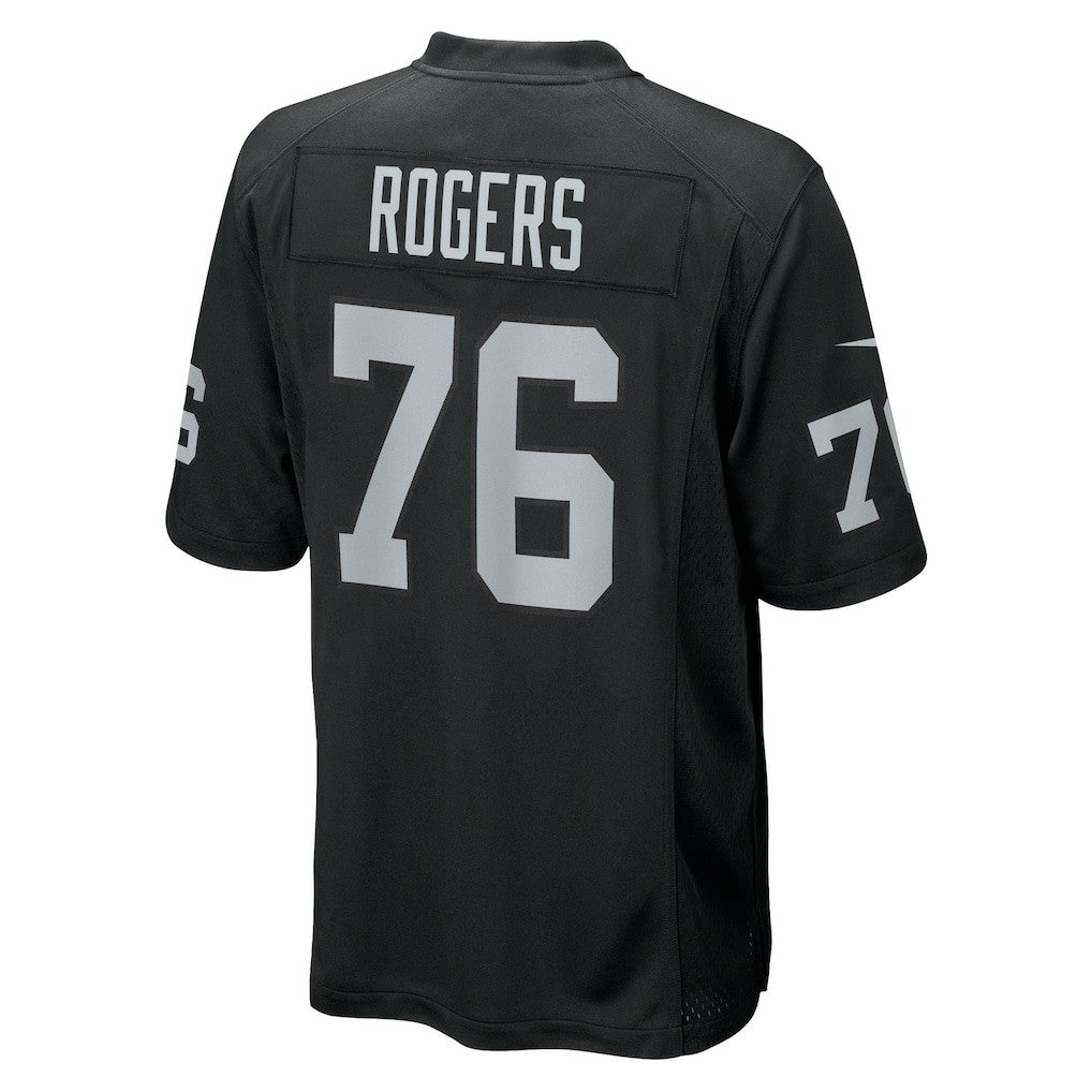 Caleb Rogers Las Vegas Raiders Team Game Jersey - Black Jerseys