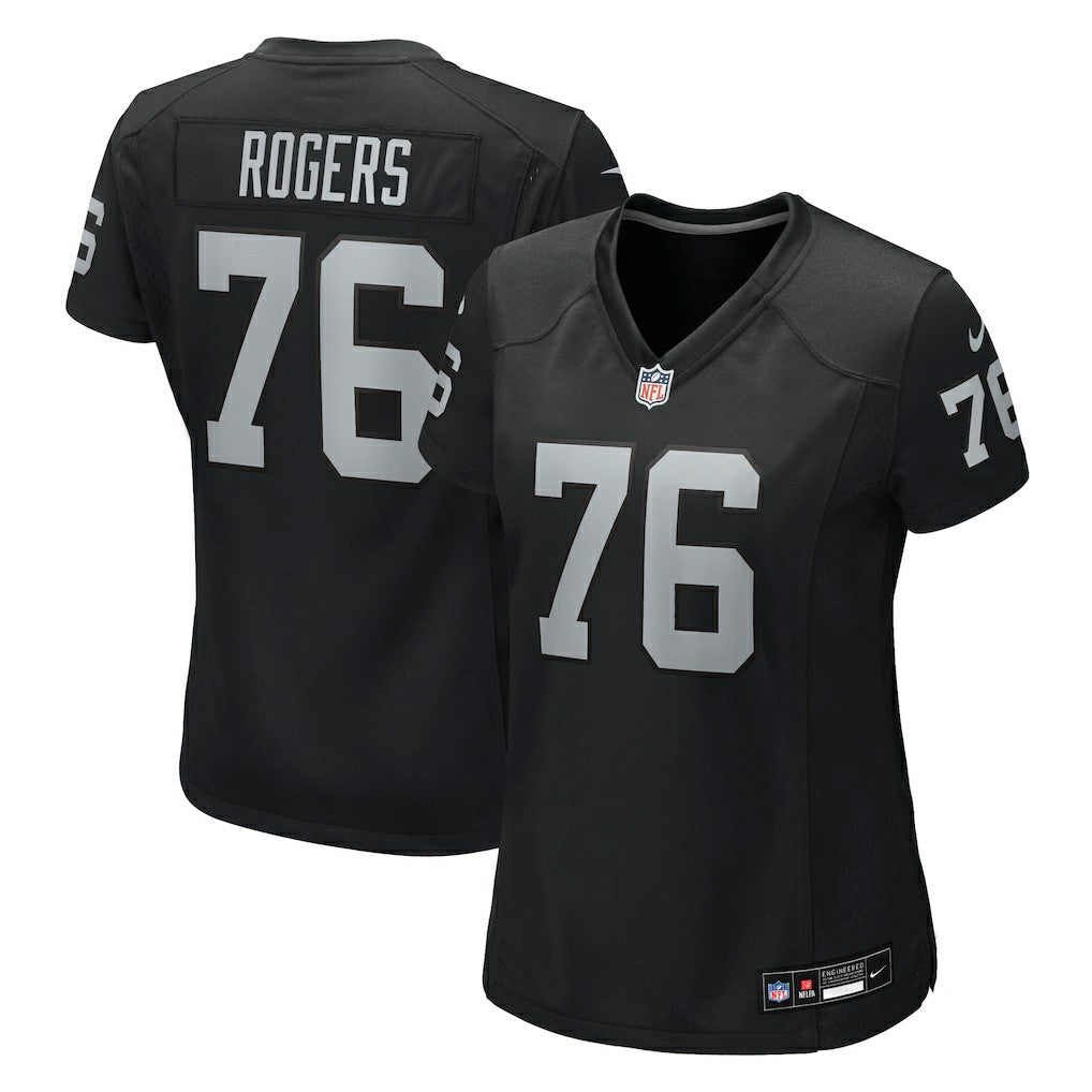 Caleb Rogers Las Vegas Raiders Women's Team Game Jersey - Black Jerseys