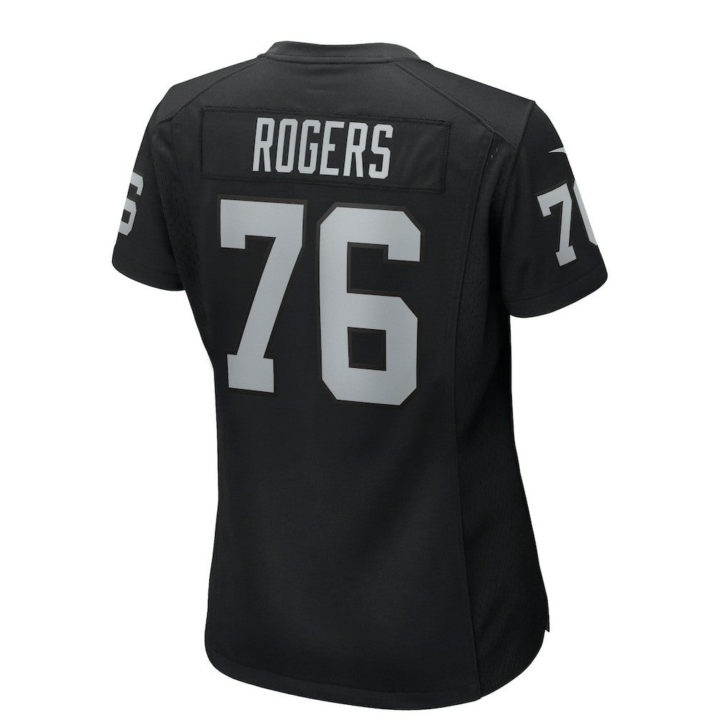 Caleb Rogers Las Vegas Raiders Women's Team Game Jersey - Black Jerseys