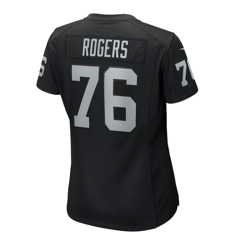 Caleb Rogers Las Vegas Raiders Women's Team Game Jersey - Black Jerseys