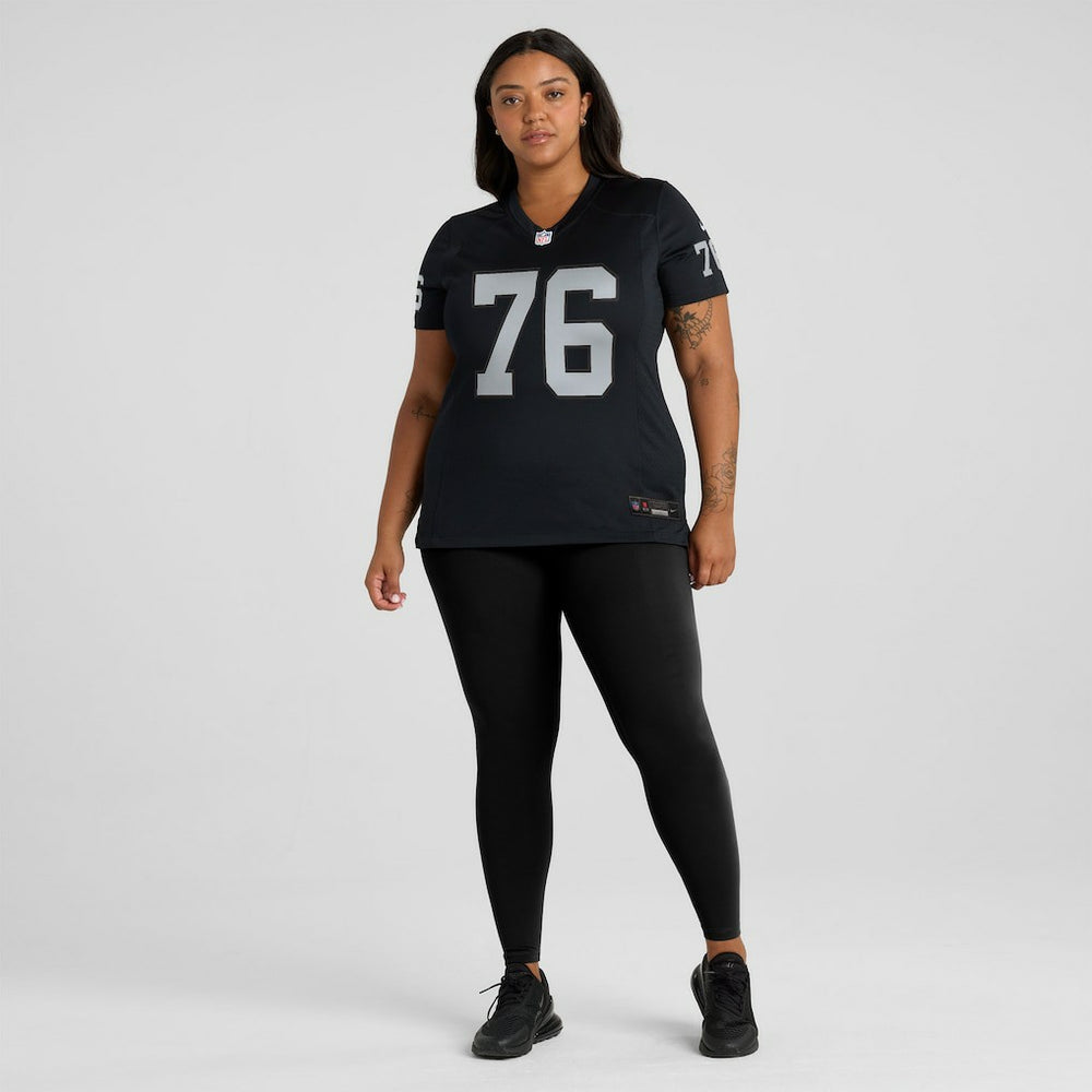 Caleb Rogers Las Vegas Raiders Women's Team Game Jersey - Black Jerseys