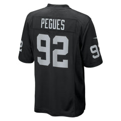 JJ Pegues Las Vegas Raiders Team Game Jersey - Black Jerseys
