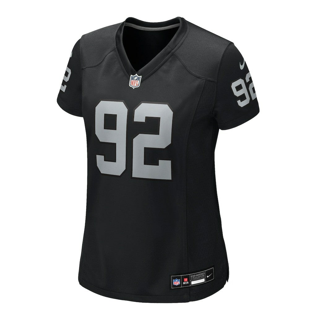 JJ Pegues Las Vegas Raiders Women's Team Game Jersey - Black Jerseys