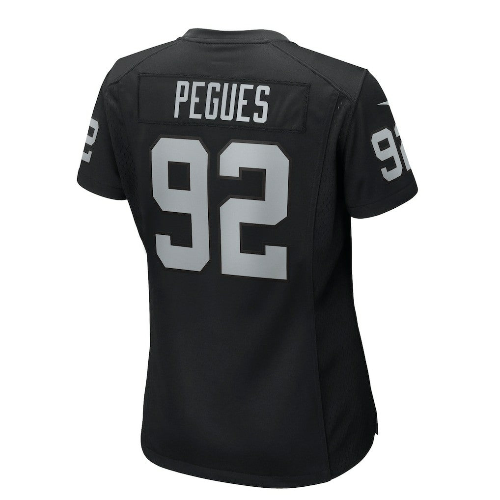 JJ Pegues Las Vegas Raiders Women's Team Game Jersey - Black Jerseys